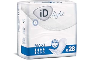 ID Expert Incontinence Pads, Fast Absorbing Disposable Pads for Men and Women, Maxi, Heavy Absorption, Size Normal , Pack of 28
