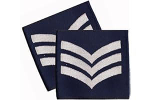 CL Distribution PAIR Royal Air Force Blue Rank Slides/Epaulettes RAF (Sergeant)