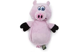 GODOG Hear Doggy Flatties with Chew Guard Technology zabawka dla psa, świnia (770301)