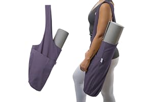 Yogiii Yoga Mat Bag, Yoga Mat Tote Sling Carrier W/Large Side Pocket & Zipper Pocket