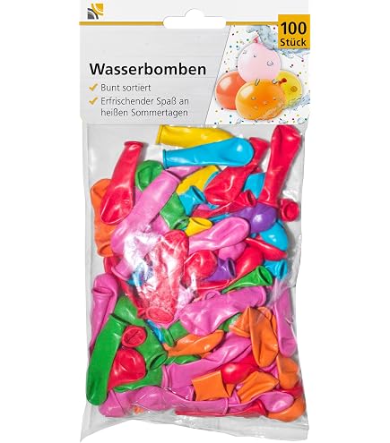 Karaloon D02099-250 Bombes à Eau 8cm Dans Seau - 250 Pièces Pour Batailles Fun