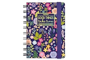 Legami - Agenda journalier Spiralé Small 2026, Flowers, 12 mois petit, fermeture avec élastique, journal de janvier 2026 à décembre 2026, en papier FSC certifié, 8,5 x 13 cm