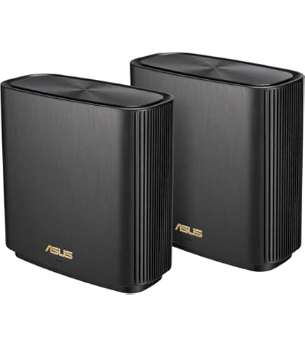 ASUS XD6 (W-2-PK) ZenWiFi Whole-Home Dual-Band Mesh WiFi 6 System XD6 White - 2 Pack, Coverage Up To 5,400 Sq.ft & 4 Rooms, 5400Mbps, Lifetime Free Internet Security, Parental Control, Easy Setup