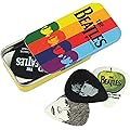 D'Addario Médiators de guitare Beatles - Médiators de guitare de collection The Beatles - Rayures - Boîte/médiators de collection