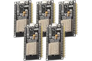 AZDelivery 5 x ESP32-DevKitC NodeMCU WiFi WLAN CP2102 ESP32-WROOM-32D IoT 2-In-1 Microcontroller Bluetooth Module Development Board compatible with Arduino including E-Book!