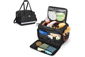 SAMDEW Borsa per Dettagli Grande, Organizzatore di Dettagli per lo Stoccaggio di Forniture di Dettagli Automatici, Contenitore per la Pulizia Dell'auto per Strumenti di Lavaggio del Veicolo,Solo Borsa