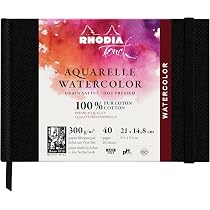 thumbnail image 2 of Rhodia Touch, Watercolor Book, Feinkörniges Papier Aus 100% Hadern 300g, 20 Blatt, A4 Querformat... 2 of 10