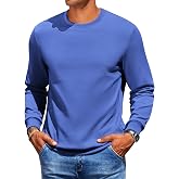 COOFANDY Men Sweatshirt Round Neck Pullover Casual Crewneck Sweatshirt | Pulli, Rundhals, Crew Neck, Sweatshirts f&uuml;r Herren,B