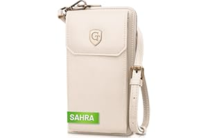 GENTO DESIGN GERMANY GenTo - duży damski portfel XL z kieszenią na telefon komórkowy, uchwytem Airtag i ochroną RFID NFC, kopertówka All in one - torba na ramię na telefon komórkowy - Crossbody - wiele przegródek - w