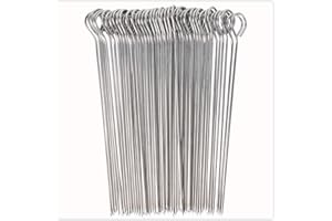UCEC 50x Kebab Skewers, Skewers for Grilling, Metal Kebab Sticks, Stainless Steel, 20 cm, for Kebab, Barbecue