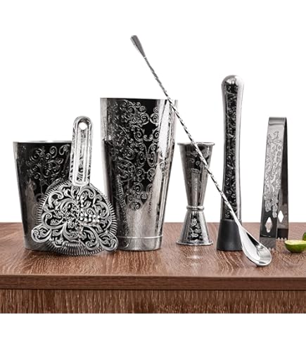 Barillio 32-teiliges Bar-Set Pro Edition - Komplettes Cocktail Set Aus Edelstahl