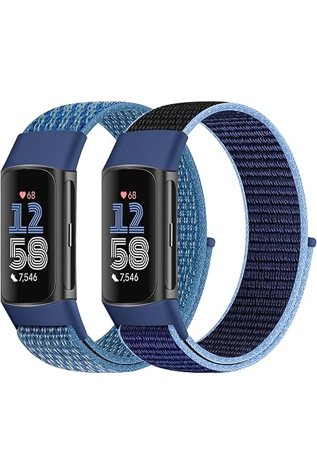 Cinturino Fitbit Charge 6/5 In Nylon Elastico - Regolabile E Traspirante Per Sport - Foto 11