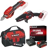 Einhell GE-PS 18/15 Li BL + GE-LS 18 Li Ak&uuml;l&uuml; Dal Budama Testeresi ve Budama Makası Seti (4,0 Ah Ak&uuml; ve Şarj Cihazı, &Ccedil;anta Da