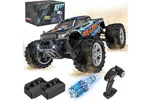 EVARY Macchina Telecomandata Professionale, 4×4 1:16 Auto Camion Telecomandato, 40+Kmh 2.4GHz RC Car Crawler con 2 batterie, 50+min Play Time regalo di Natale per adulti e bambini Combo