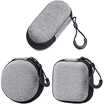 3 Pack Small Organizer Boxes With Lids - Translucent Storage Cases With Phone Holder