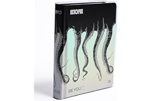 GIOCHI PREZIOSI BE YOU Octopus Small, Diario Scuola 2024-2025, Agenda 12 Mesi Datata, Formato Easy 12,5cm x 16,5cm, Diario con Sticker e Segnalibro, Colore Nero