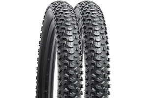 YUNSCM 2 neumáticos de bicicleta de montaña de 24 pulgadas de 24 x 2.125/57-507 compatibles con neumáticos de bicicleta de 24 x 2.0 24 x 2.10 24 x 2.125 24 x 2.15 (Y-1117)