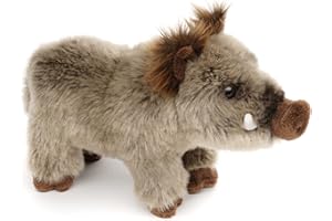 Uni-Toys - Dzik, stojący - 25 cm (długość) - pluszowa świnka, dzik - pluszowa zabawka, przytulanka