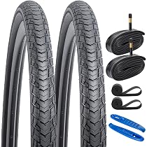 YunSCM 2Pcs Faltbar 28 Zoll Reifen 28x1.40 700x35C Mantel 37-622 Plus 2Pcs 700C Schlauch AV48mm Valve kompatibel 700C City Bikes, Rennräder 700x35C 37-622 Fahrradreifen und schlauche Sport & Freizeit