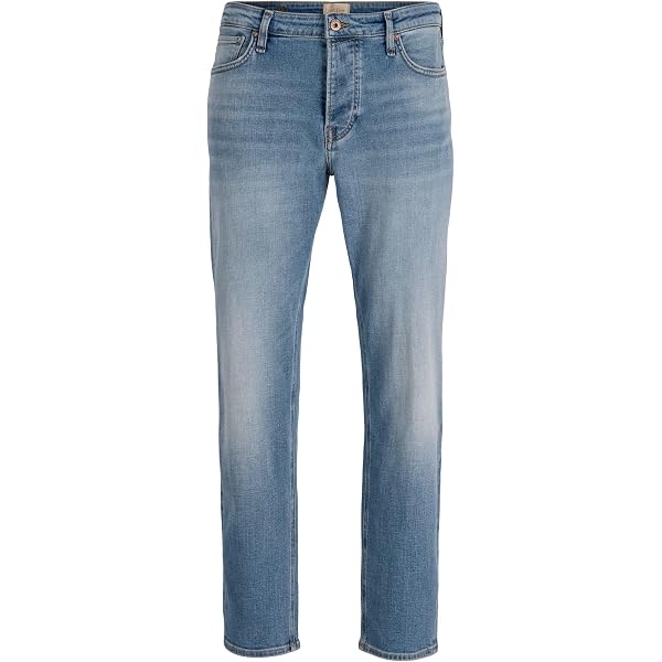 JACK & JONES Jeans Uomo JJIMKE JJORIGINAL JJ 156 NOOS – Vestibilità Conica E Comfort Quotidiano