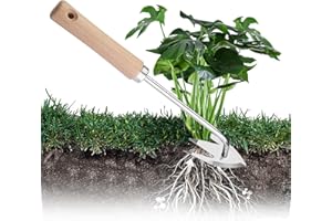 GEFIRE Désherbeurs Manuels Arrache Pissenlit Outils Desherbage Pelle Jardinage Root Slayer Désherbeur Outil de désherbage de Racines de Mauvaises Herbes pour Creusement de lherbe de Jardin, désherbage