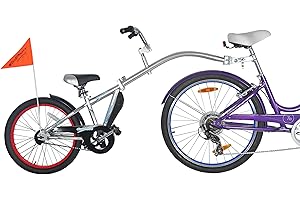 WeeRide Co Pilot Tagalong Trailer Child Bike Seat - Silver