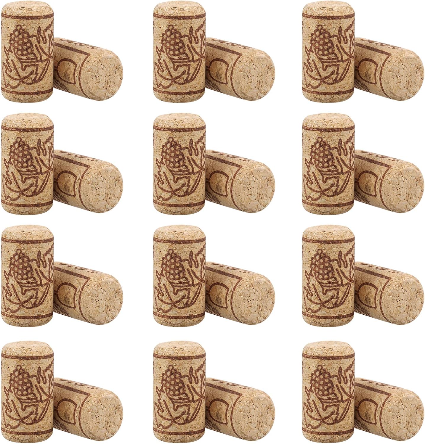 100 unids de Corchos de Vino Tapones de Botella de Corcho Natural/Corchos de Vino/Corcho para Manualidades,decoración y pasatiempos(2.1 x 4 cm)
