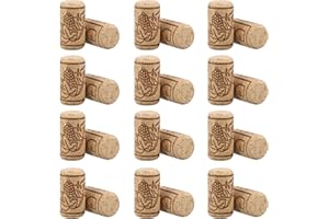 BESTONZON 100 unids de Corchos de Vino Tapones de Botella de Corcho Natural/Corchos de Vino/Corcho para Manualidades,decoración y pasatiempos(2.1 x 4 cm)