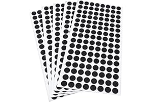 Adsamm® / 640 x almohadillas de fieltro / Ø 12 mm / negro / redondo / Protectores de suelo para patas de mueble / auto-adhesivos / con grosor de 1,5 mm de la máxima calidad