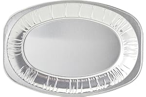 PINKWEBSHOP Foil Trays 14 Inch - Sandwich Platter Trays, Ideal for Catering and Events - Durable Serving Platter for Parties and Gatherings, Aluminium foil Trays (Pack of 10)