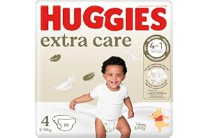 Huggies Extra Care Pieluszki, Rozmiar 4 (7-18 kg)
