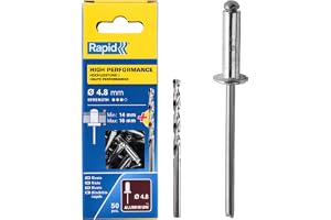 Rapid Nitar hög prestanda inklusive borrstycke, 4,8 x 20 mm, 5000391 – 50 stycken