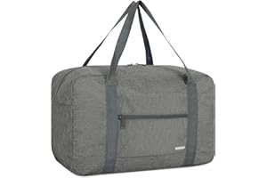 Bagaż podręczny do samolotu, torba podróżna, mały, składany, bagaż podręczny, Ryanair, 40 x 20 x 25 cm, torba sportowa, torba szpitalna, torba weekendowa firmy WANDF,Denim szary 20 l