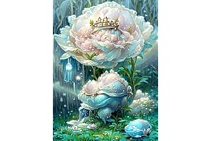 SMYJDMM Diamond Painting, Diamant Painting Set, Diamond Painting Bilder für Erwachsene 5D DIY Diamant Kunst Handwerk Home Wand Décor 30x40cm (Weiß Rosa)