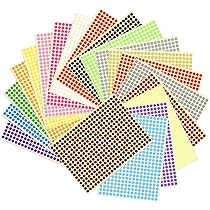 400 stuks zelfklevende stippen, kleurrijk, 5 cm, ronde kleurrijke stippenstickers, stickers, zelfklevend, beschrijfbaar, kleurlabels voor organisatie, kalender, kantoor, school, knutselen