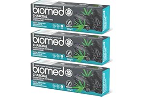 ‎BIOMED Biomed Triple Charcoal Whitening Zahnpasta 98% natürlich | Zahnfleischpflege, Bambuskohle | vegan, SLES-frei 100g