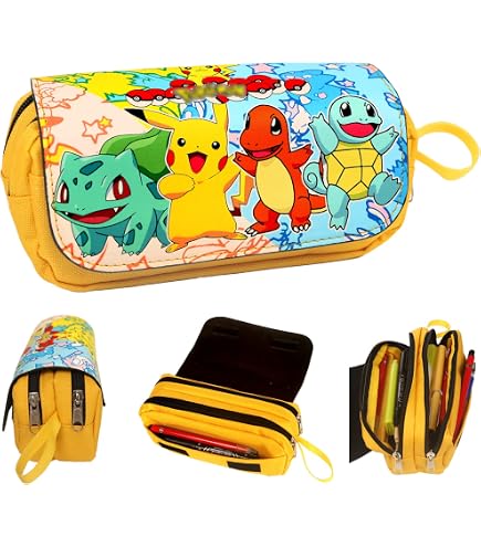 Pokémon Federmäppchen Mit Charizard Design + 2 Booster-Packs (italienische Ausgabe) - Für Schule & Sammler