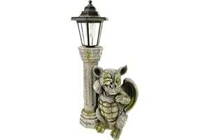 ‎KREMERS SCHATZKISTE Kremers Schatzkiste Drachenkind schämt Sich mit Solar Laterne Drache Figur Gartenfigur
