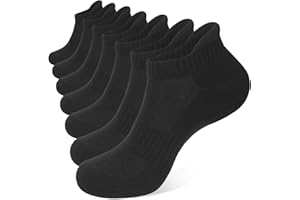 CLOSEMATE 7 Pares Calcetines Deporte Tobilleros Hombre Mujer Corto Algodón Transpirable Compresión Acolchados Low Cut Running Atlético Caminar