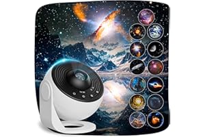 LYSUMURL Planetarium Projector for Bedroom, 13 in 1 Galaxy Star Projector Light, Nebula Night Light with Timer, LED Space Galaxy Lamp Room Decor for Adults Kids, White
