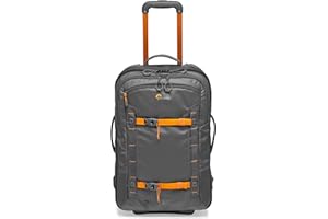 Lowepro Whistler RL 400 AW II - Sac à Dos Robuste pour Appareil Photo en Tissus Recyclés, roulettes Résistantes, Housse Tout Temps, Housse pour Appareil Photo et Ordinateur Portable 15", Gris