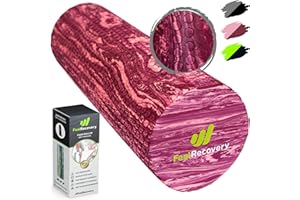FEEL RECOVERY Foam Roller Masaje Muscular (45x15 cm) - Rodillo de Espuma EVA Densidad Media para Contracturas, Fisioterapia, Recuperación, Yoga, Pilates y Fitness - Rulo de Automasaje