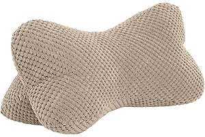 ‎QUANTUM INTERIOR BY MAXLAND Leseknochen, Lesekissen, Nackenrolle Nackenkissen aus Cord,Stützkissen, Reisekissen mit Struktur,Formkissen,Buchauflage, Flexible Stütze für Bücher, E-Books oder Tablets-18x35cm (Schlamm)