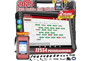 LAUNCH X431 PRO3S+Elite SmartlinkC 2025 Launch Diagnostic Tool Intelligent OE Topology, 50+ Service Full System Bidirectional Car Diagnostic Tool ECU Coding, Active Test, CANFD/DOIP/J2534,2 Yrs Update