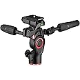 Manfrotto Befree 3-Way Live Head, 3-Way Fluid Head for Tripods, in Aluminium, for Cameras and Videocameras up to 6 kg, Ultra-Compact, Photography Accessories for Content Creation, Photo and Video