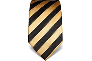 Vincenzo Boretti cravatta elegante classica da uomo, 8 cm x 15 cm, di pura seta di alta qualità, idrorepellente e antisporco, motivo a righe