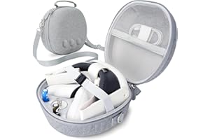 Dreaazhi Hart Tragetasche Kompatibel mit Oculus/Meta Quest 3 VR Headset Zubehör, Touch Controllern und Anderem Zubehör für Zuhause, Reisen und Lagerung Meta Quest 3 Case