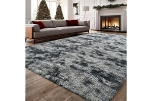 ISMOL Alfombra Suave y mullida para salón, Dormitorio, Oficina, Alfombra Decorativa para Exteriores, Pasillo, Alfombra Moderna (Gris Oscuro, 150 x 200 cm)