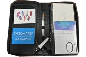 CHROMATEK 108 Watercolor Pens Set - 15 Page Pad & Online Video Tutorial Series - 5 Water Brush Pens - 100 Colors - 2 Artists Water Color Brushes - White Gouache Paint - Professional Art Supplies
