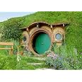 BELECO 1,5 x 0,9 m Stoff Hobbit Höhle Hintergrund für Fotografie Matamata ländlicher Hobbit Wohnhütte Grün Gras Garten Hobbiton Höhle Hintergrund Hobbit Party Geburtstag Party Dekorationen Foto